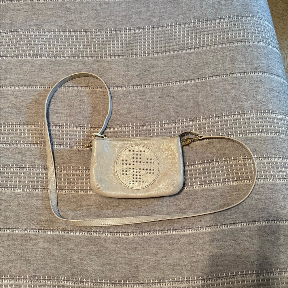 Tory Burch Cream Crossbody Bag